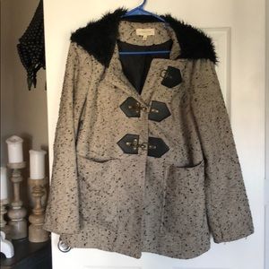 Anthropologie tweed pea coat.